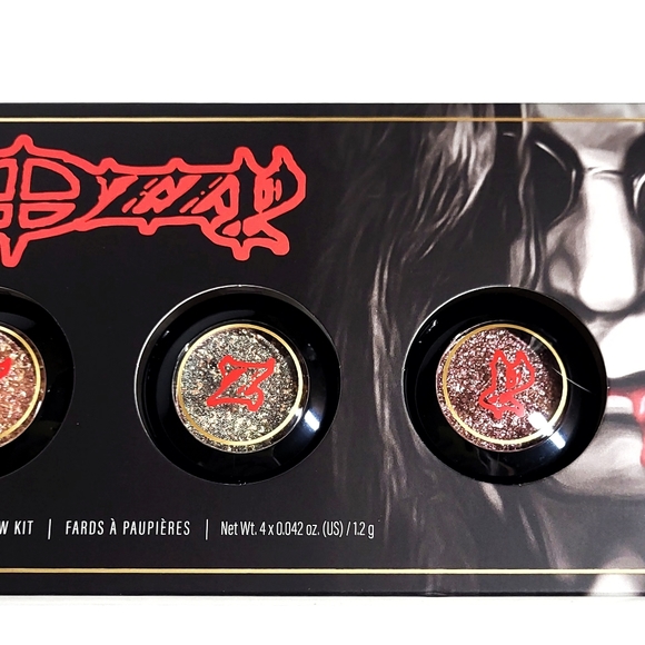 Rock & Roll Beauty Ozzy Osbourne Metal Flake Eyeshadow Kit of 4 NIB - Picture 9 of 14